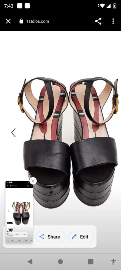 Gucci Kingsnake High Platform Heels - Thumbnail 3
