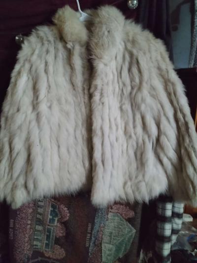 Blue fox fur coat - Thumbnail 5