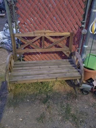 wooden handmade bench - Thumbnail 3