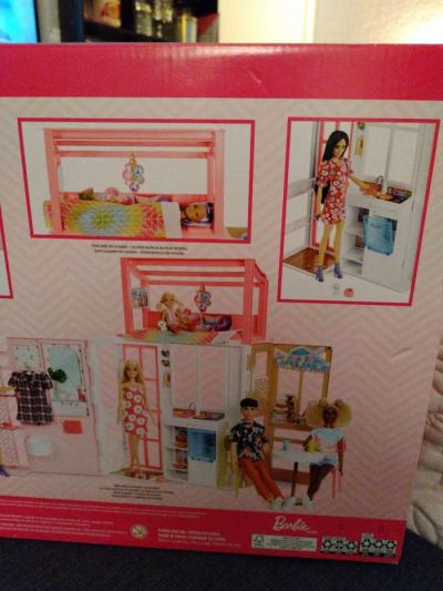 brand new Barbie fold and go play set barbie included - Thumbnail 3