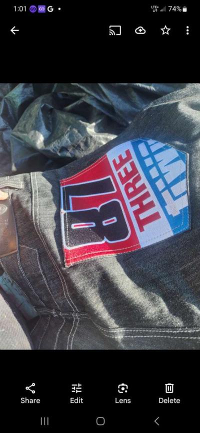 8 ball leather jacket n 8 ball shirt n pants - Thumbnail 2