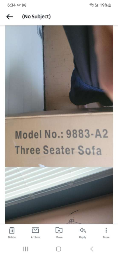 Black Leather Sofa - Thumbnail 3