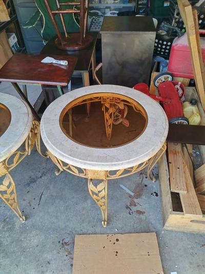 marble coffee table set - Thumbnail 2