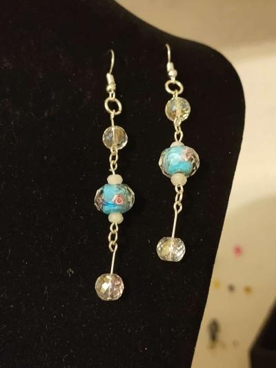glass bead earrings - Thumbnail 6