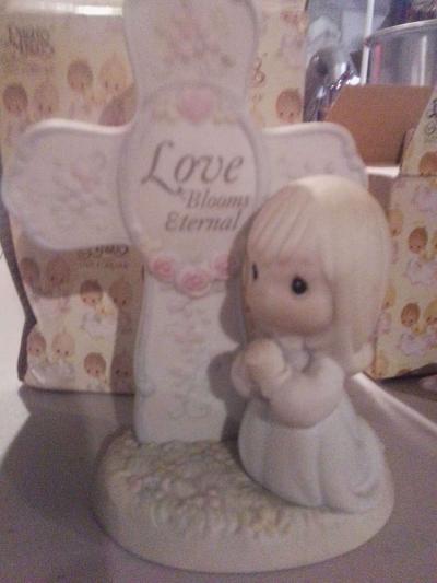 precious moments figurines vintage girl soccer - Thumbnail 4