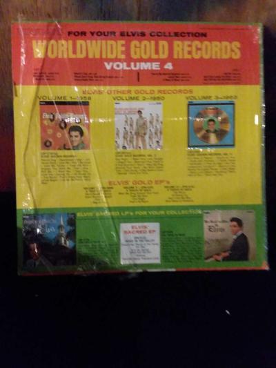Elvis gold records Volume four vinyl record - Thumbnail 3
