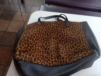 Deux Lux Bags Deux Lux Cognac Sahara Tote Animal Print Leopa - Thumbnail 2