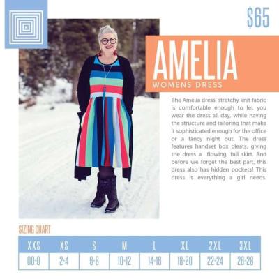 LuLaRoe Elegant XL Amelia 35     Retails for 86 - Thumbnail 4