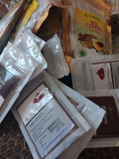 sustainable farm powders and tea bags - Houston, Texas