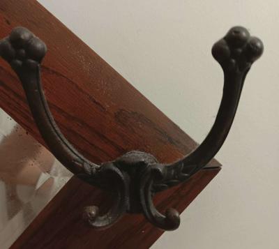 beautiful vintage hand crafted dark wood mirror - Thumbnail 4