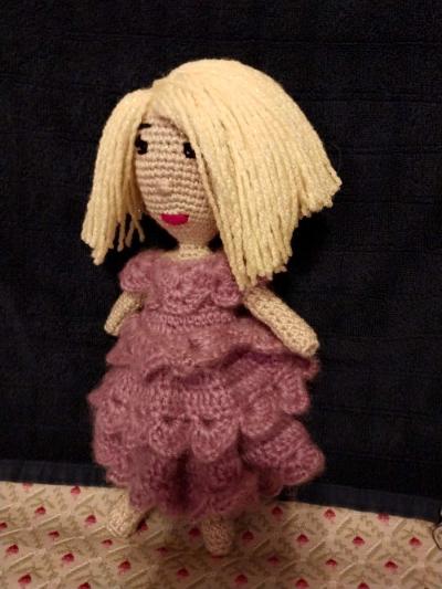 handmade knitted doll - Thumbnail 2