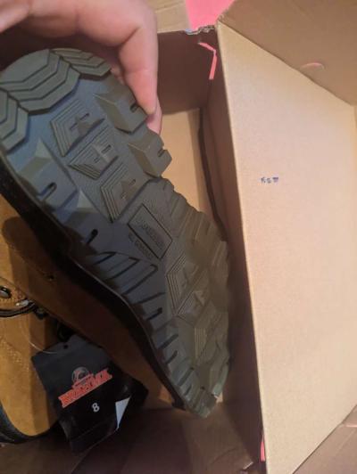 women work boots size 8 steel toe new in box 25 - Thumbnail 2