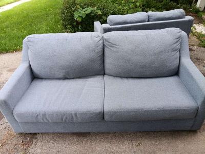 Blue ashley furniture couch - Thumbnail 2