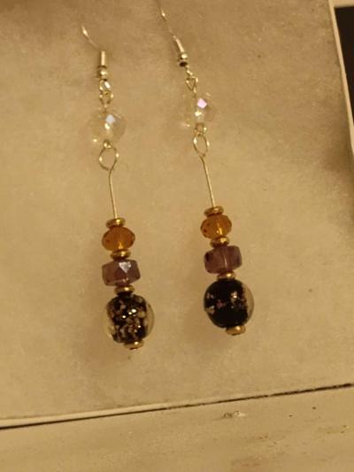glass bead earrings - Thumbnail 4