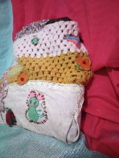 Vintage Style Crocheted Purse - Thumbnail 4