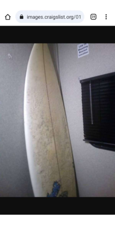 lost surfboard