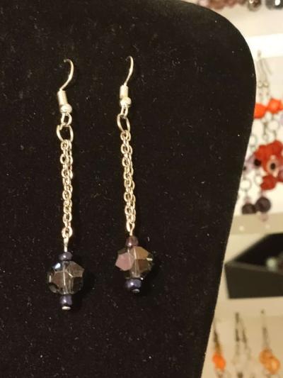 hand made glass earrings - Thumbnail 3