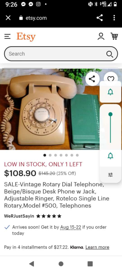 vintage rotary phone - Thumbnail 3