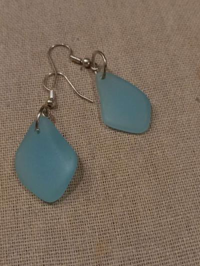 Womens Real Sea Glass Earrings - San Jose, California