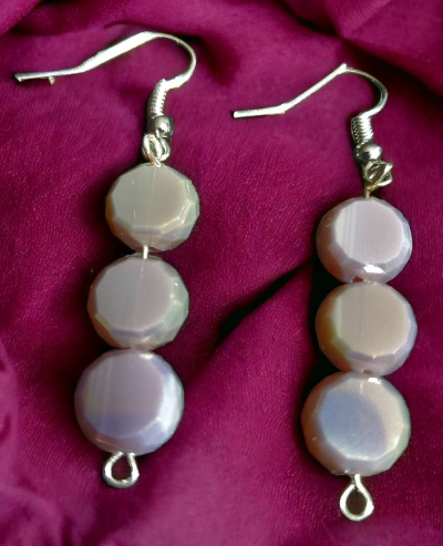 Glass Bead Necklace Bracelet and Earring Set - Thumbnail 3