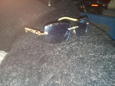 Cartier blue lenses diamond cut ct0031rs - Thumbnail 2