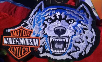 Lone Wolf Harley Davidson patch - Thumbnail 2
