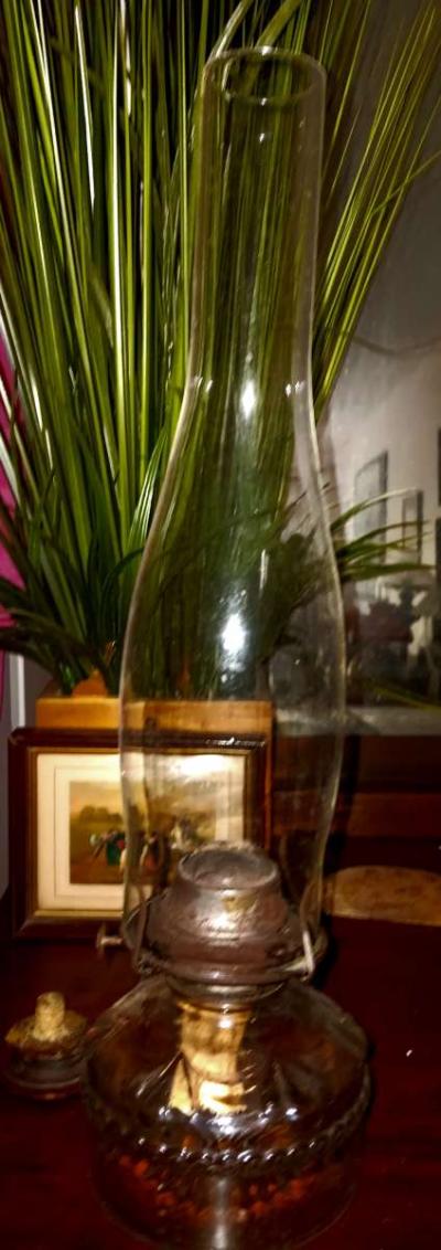 original 16 on tall hurricane lamp - Thumbnail 2