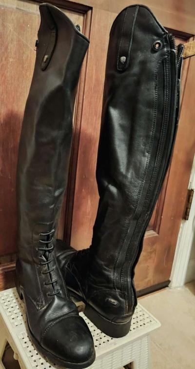 Womens Ariat Tall Leather Riding Boots - Thumbnail 2