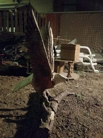 handmade wooden eagle - Thumbnail 5