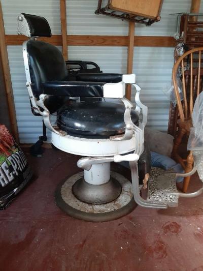 Very Rare 1920s Koken barbers chair - Thumbnail 3