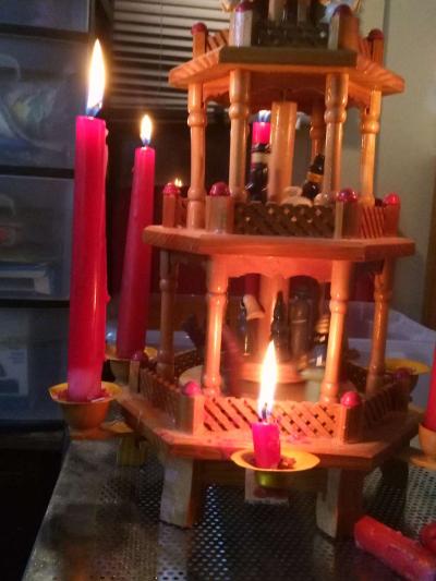 candle powered candle powered wooden carousel