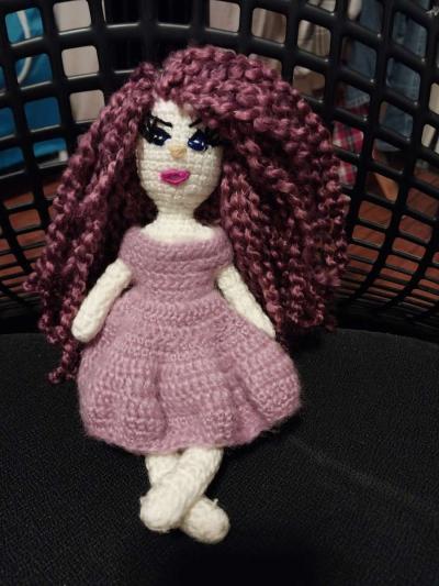 Handmade knitted doll - Thumbnail 2