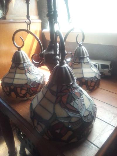 Stain Glass Chandelier - Thumbnail 4