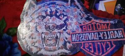 Lone Wolf Harley Davidson patch - Thumbnail 4