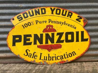 very collectable vintage Pennzoil sign - Thumbnail 2