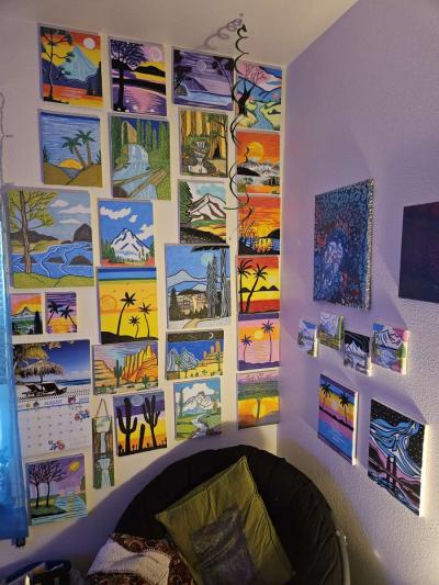 Hand Painted Acrylic Canvases - Thumbnail 3