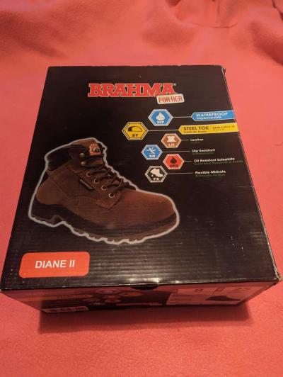 women work boots size 8 steel toe new in box 25 - Thumbnail 5