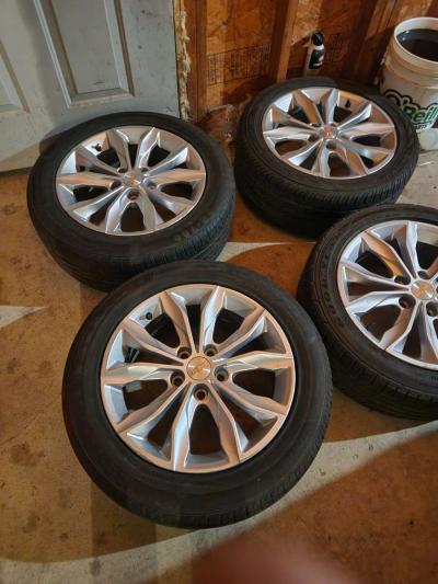 A set of 4 17 inch rims and tires - Thumbnail 2