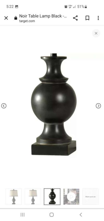 set noir table lamps - Thumbnail 2