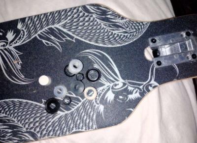 yin and yang longboard - Thumbnail 6