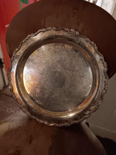 Silver Serving Tray - Thumbnail 2