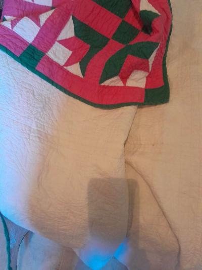 vintage hand sewn quilt - Thumbnail 2