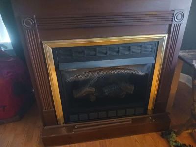 natural gas fireplace heater