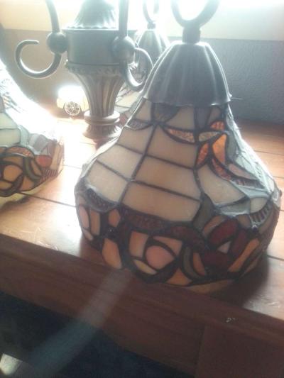 Stain Glass Chandelier - Thumbnail 2