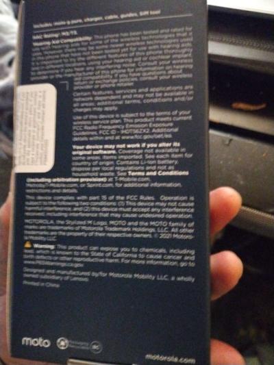 NEW IN BOX MOTO PURE G LTE  TMOBILE - Thumbnail 2