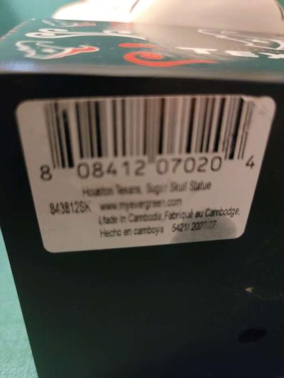 NFL HOUSTON TEXANS SUGAR SKULL STATUE - Thumbnail 5