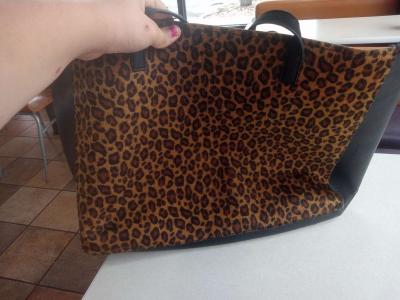 Deux Lux Bags Deux Lux Cognac Sahara Tote Animal Print Leopa - Thumbnail 3