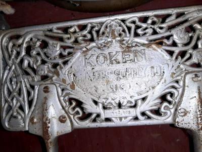 Very Rare 1920s Koken barbers chair - Thumbnail 4