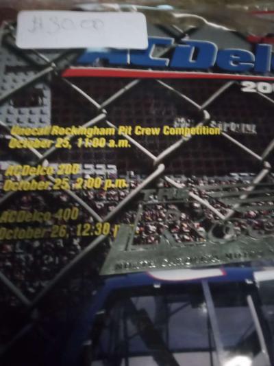 1997 AC Delco Winston cup racing book from NC Motor speedway - Thumbnail 4