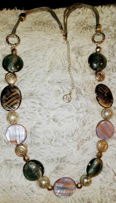 NECKLACE SET ill match bracelet with 2 pair earring - Thumbnail 6